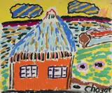 Malcolm de Chazal, The Beach Hut, Gouache