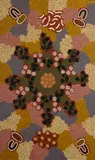 Bush Tucker by Mary Dixon Nungurrayi, 2003, Acrylic on Linen, sold May 2022