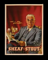 Alan Douglas Baker, Tooths Sheaf Stout Advertising Poster, Lithograph