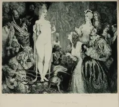 Norman Lindsay, Priestess of the Magi, 1934, Etching, Engraving & Stipple 35/55
