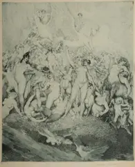 Norman Lindsay, Pegasus, 1927, Etching & Stipple 6/20