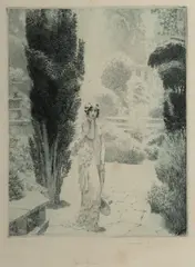 Pan's Hour by Norman Lindsay, 1930, Etching, Soft Ground & Stipple 22/55, sold Mar 2022