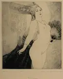 Norman Lindsay, Courtesan, 1922, Etching, Engraving & Stipple 20/55