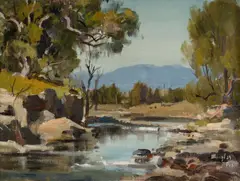 Douglas Pratt, On the Allyn River, Dungog, Oil on Canvas on Board