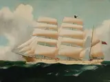 Reginald Arthur Borstel, Portrait of the Ship 'Indian Empire, Oil on Board