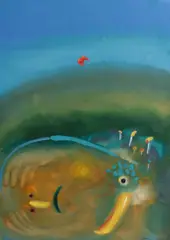 Helen Norton, Revenge of the Bird, 1995, Acrylic on Paper