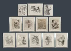 (12) by Donald Friend, Lithograph (12) 57/200, sold Mar 2022