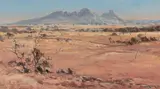 Leonard Long, Mt Sonder (Glen Helen, N.T.), 1948, Oil on Ply