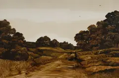 Michael John Taylor, Country Road, 1974, Oil on Board