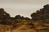 Michael John Taylor, Country Road, 1974, Oil on Board