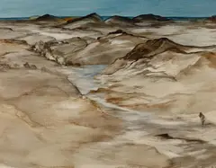 Jacqueline Hick, Sand Desert, Oil on Board