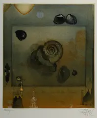 Shells and Spires by Jörg Schmeisser, 1981, Etching with Aquatint (Sample Proof), sold Mar 2022