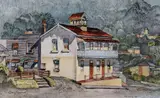 Cedric Emanuel, An Early Inn [The Denmark Hotel, Bulli, NSW], W/Clr, Ink & Charcoal