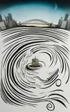 Graeme Townsend, Turning Tide, 1996, Mixed Media on Paper