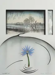 Fish Gaither's Pond by Graeme Townsend, Mixed Media on Paper, sold Mar 2022