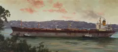 John Downton, Riding High - Sydney Harbour, NSW, Oil on Canvas on Board