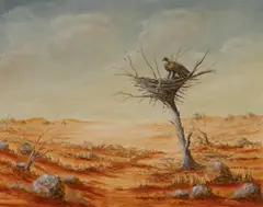The Eagle's Nest by Jack Absalom, 1973, Oil on Board, sold Mar 2022
