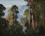 Leonard Long, The Snow Country Near Harrietville, Victoria, 1982, Oil on Canvas on Board