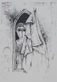 Yosl Bergner, Girl at Window