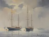 Brian Baigent, At Rest, 1975, Oil on Canvas Board