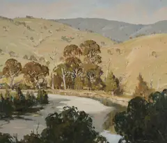 Five Day Creek [NSW] by Les Graham, Oil on Canvas on Board, sold Mar 2022