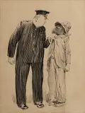 Your Face Seems Mighty Familiar by Norman Lindsay, Pen & Ink, sold Mar 2022