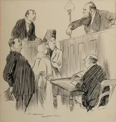 A Large Question by Norman Lindsay, Pen & Ink, sold Mar 2022