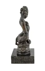 Sphinx Radiator Cap by Norman Lindsay, 1988, Bronze ed. 200, sold Mar 2022