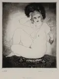 Norman Lindsay, The Mirror, Facsimile Etching 327/550