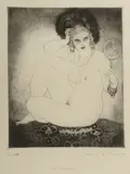 Norman Lindsay, The Mirror, Facsimile Etching 104/550