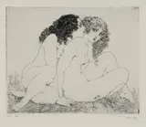 Norman Lindsay, (Sisters), Facsimile Etching 207/550