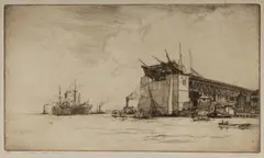 Thomas Friedensen, The Bridge, Sydney Harbour, 1928, Etching 3/85
