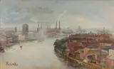 Zsuzsi Roboz, Battersea Power Station, Oil on Canvas