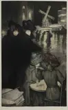 Alfredo Müller, Place Blanche (White Place), 1904, Hand Coloured Etching with Aquatint E/A (each proof is unique)