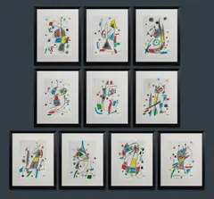 (10) by Joan Miró, Printed by Poligrafa, Barcelona, Spain, sold Mar 2022