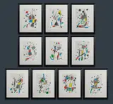 (10) by Joan Miró, Printed by Poligrafa, Barcelona, Spain, sold Mar 2022
