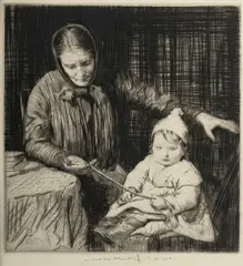 William Lee Hankey, The Ribbon, Etching