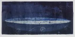 John Firth-Smith, Levitation II, 2005, Monotype in Ink & Oil Paint on Rag Paper