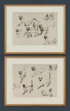 Frank Hinder, (2), Felt Pen on Paper (2)