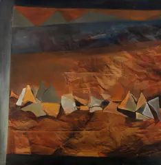 Storm by Judy Cassab, 1971, Oil on Canvas, sold Dec 2021