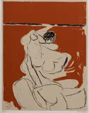 Brett Whiteley, Figure on an Orange Background