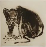 Brett Whiteley, Baboon II, 1977, Sugarlift Aquatint & Drypoint Etching 12/60