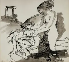 Arthur Boyd, Untitled, Ink & Wash