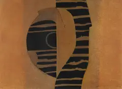 Robert Holcombe, Gorge Waterhole, Artist label verso, with additional pencil signature