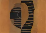 Robert Holcombe, Gorge Waterhole, Artist label verso, with additional pencil signature