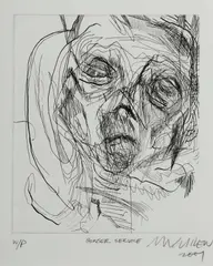 Adam Cullen, Bowser Service (Single Plate), 2001, Printed by Michael Kempson, Cicada Press, Sydney