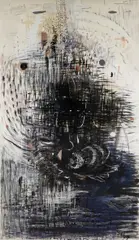 Janet Laurence, Sprung from Ashes, 1987, Mixed Media on Paper