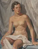 J. Noel Kilgour, The Athlete, Oil on Canvas on Board