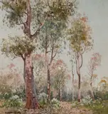 W. Lister Lister, Bush Study, Oil on Board