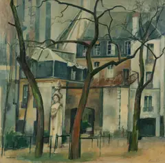 Harold Greenhill, Paris in Winter, 1980, Oil on Canvas on Board
